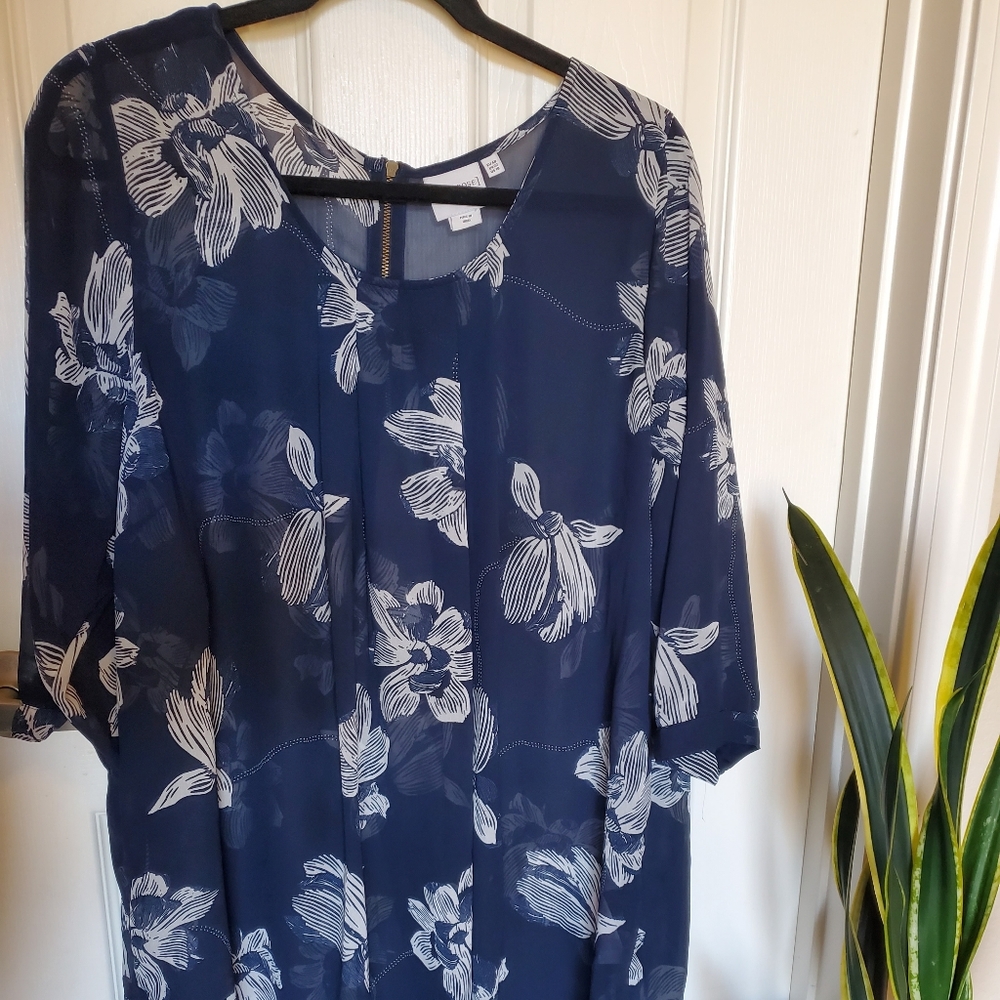 Sheer tunic dress